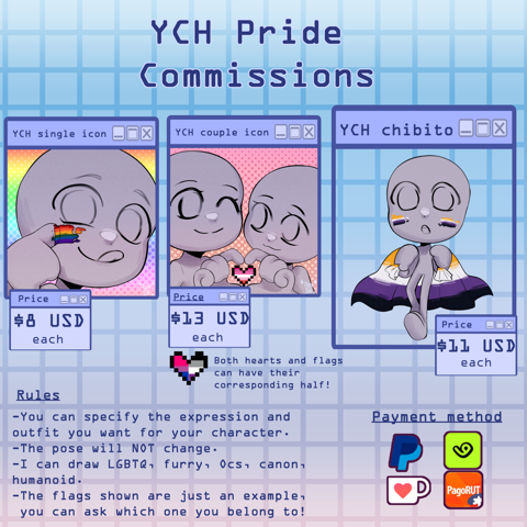 🏳‍🌈 YCH PRIDE COMMISSIONS 🏳‍🌈