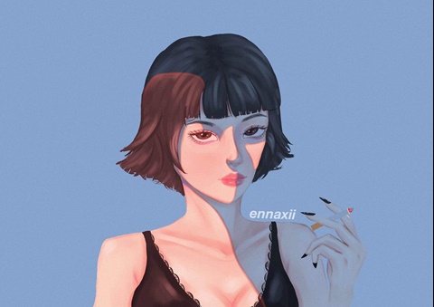 Cigarette lady 