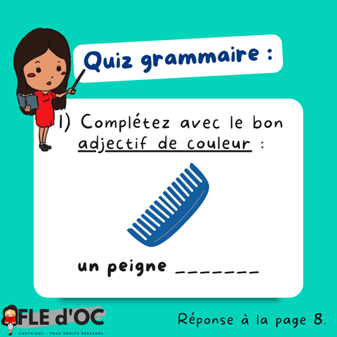 Petit quiz de grammaire ! 🇫🇷👩‍🏫📖📝📚