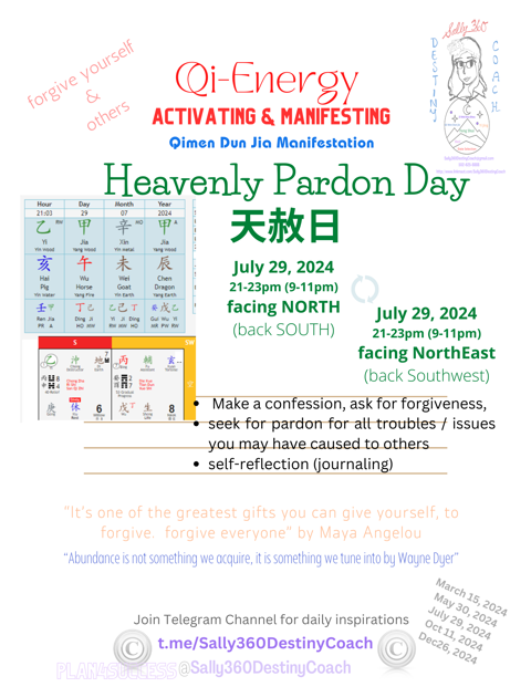 July 29, 2024 Heavenly Pardon Day