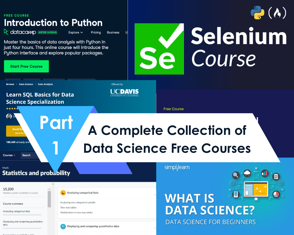 A Complete Collection of Data Science Free Courses