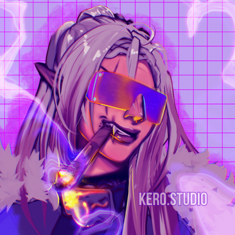 Vaporwave G- Commissioned Icon