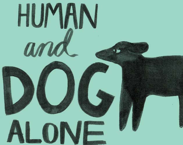 Human and Dog Alone