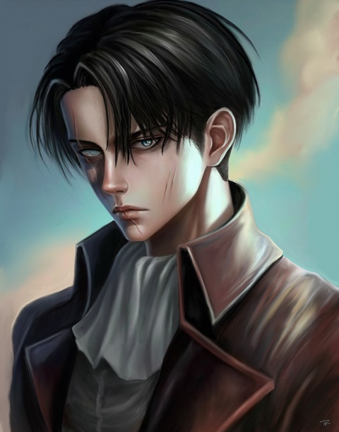 Levi w/ Scars 5x7in Print - Raena's Ko-fi Shop - Ko-fi ️ Where creators ...