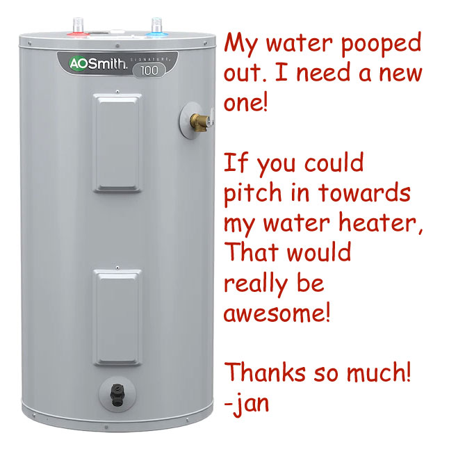 My water heater pooped out!