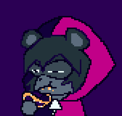 Raccoon eating a pretzel