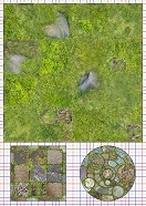 A4 Grass-moor unconnected (square) 200mm maptile