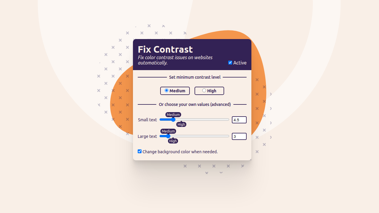 Fix Contrast browser extension