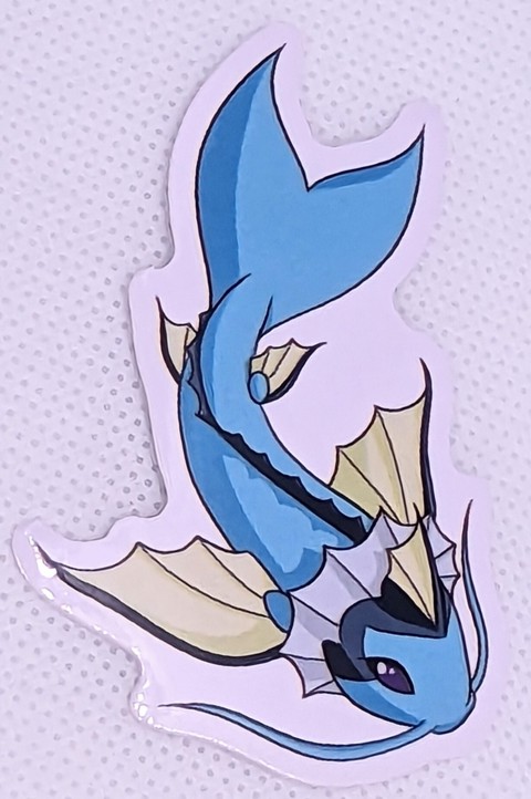 Vaporeon Koi Sticker - SoulBoundArt's Ko-fi Shop - Ko-fi ️ Where ...