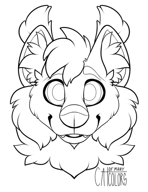 PWYW Dubdog Base - Standard Headshot - Cat Of Many Colors's Ko-fi Shop ...