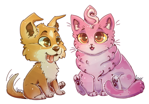 Scraps and Pinky