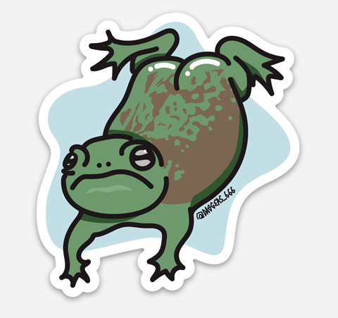 Frog Buttcheeks Sticker - MeaganWeber's Ko-fi Shop - Ko-fi ️ Where ...