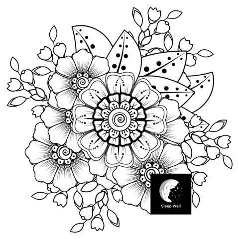 Cute Animal Mandala Coloring Page - Sleep Well's Ko-fi Shop - Ko