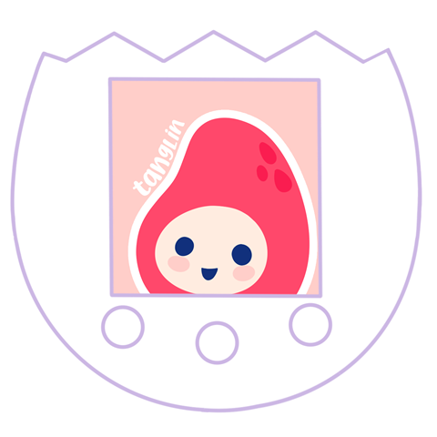 Faceplate Template With Buttons - Tamagotchi Pix (Purple) - tanglin's ...