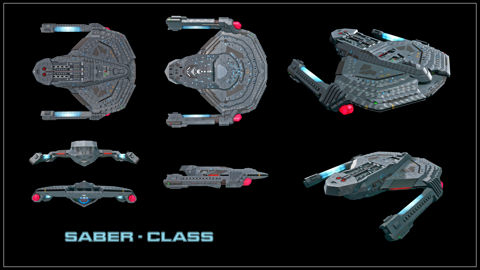 Saber class Orthographic [Star Trek]