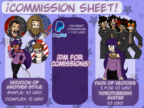 Open Commissions! Price list part 2