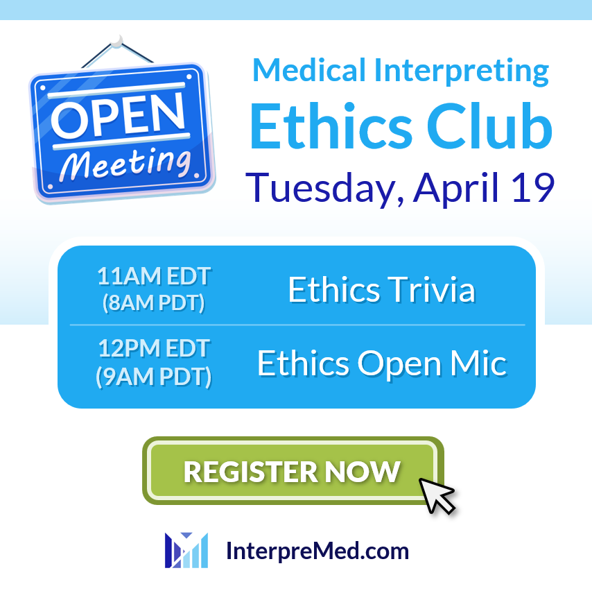 Hosting the April 2022 Ethics Club Meeting