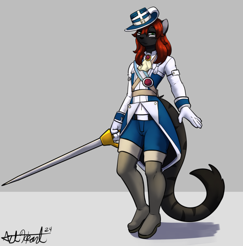 Commission - Leo - Cosplaying cat