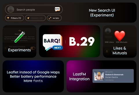 Build 29 of the BARQ! Next app is out now!