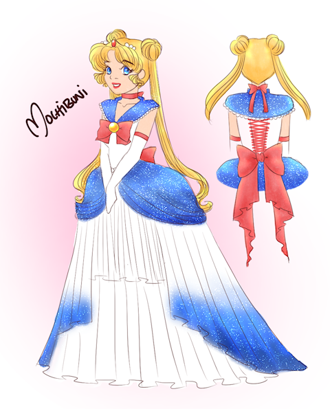 Sailor Moon Fuku Wedding Dress