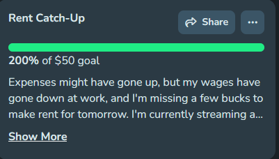 Rent Catch-Up Goal Results!
