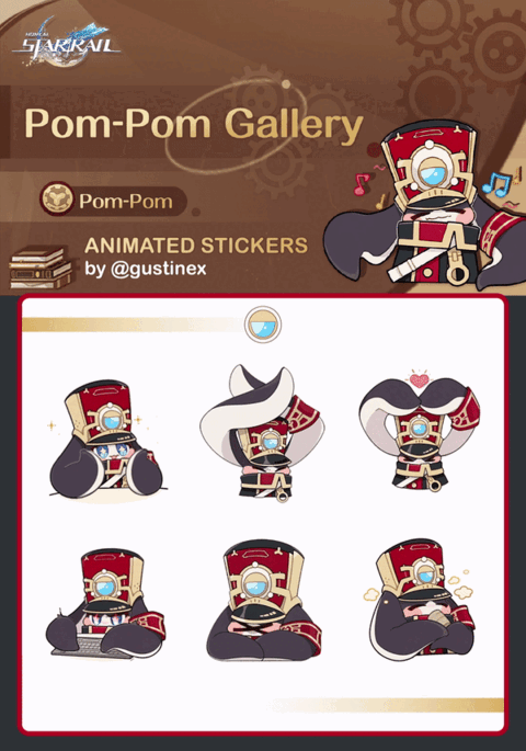 Pom-Pom Animated Stickers