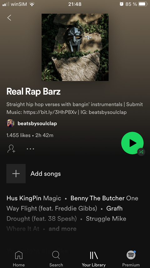 Real Rap Barz Playlist