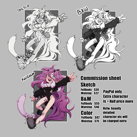 2024 Commissions price sheet!