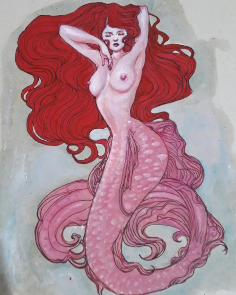 Rose mermaid