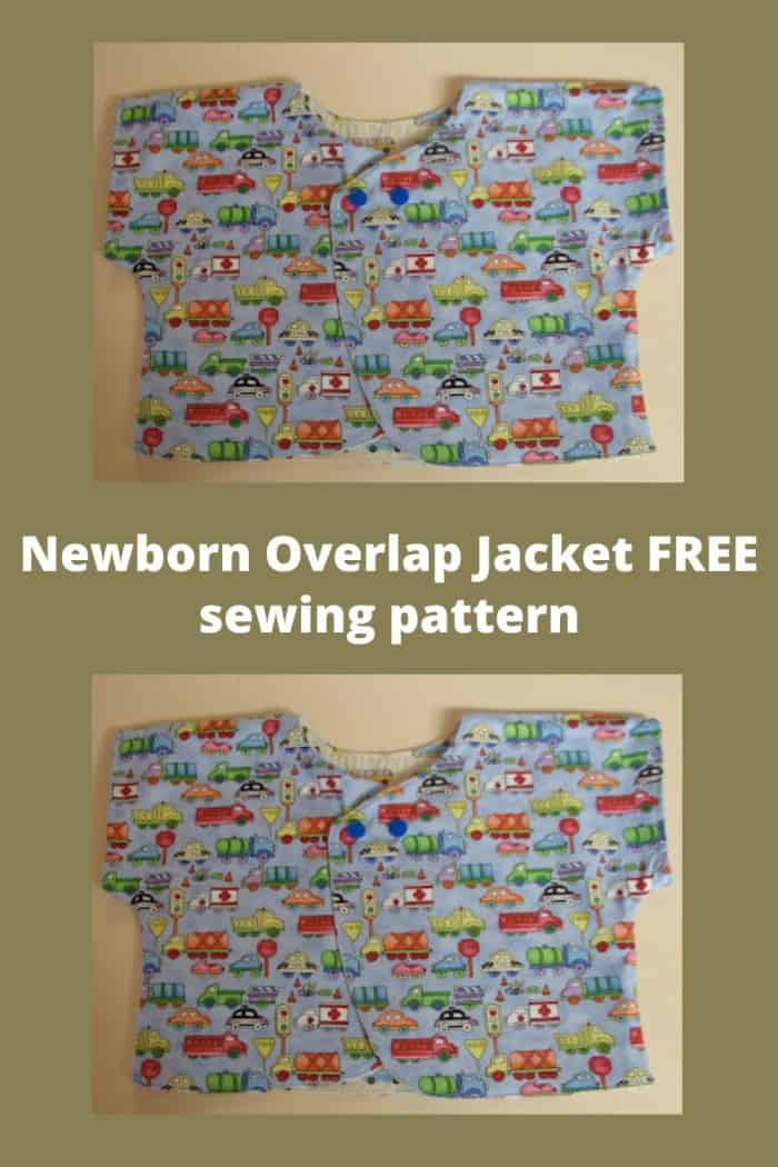 Newborn Overlap Jacket FREE pattern