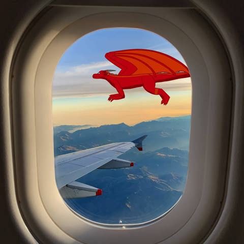 Seeing dronko while on a plane 