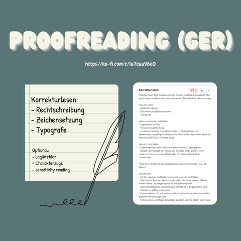 Need help with proofreading german texts? 