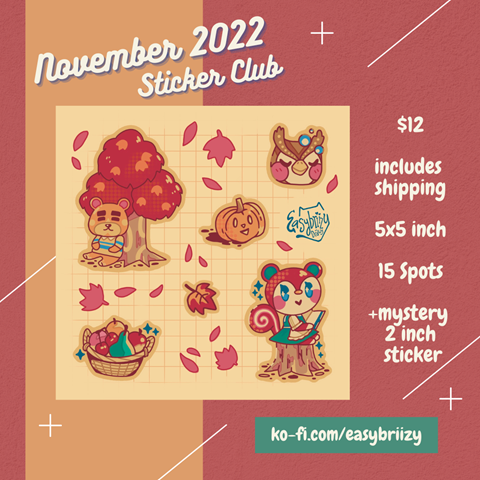 November 2022 Sticker Club