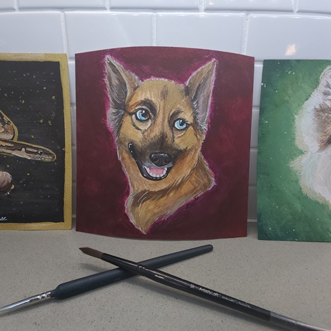 New pupper painting