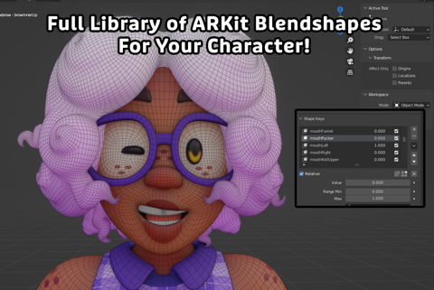 ARKit Blendshapes For Your Character - Frootsy Collins's Ko-fi Shop ...