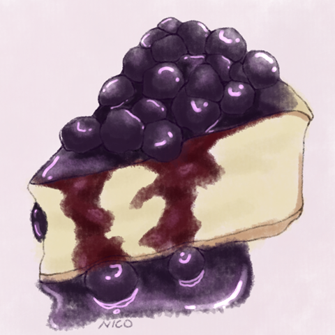 blueberry cheesecake yum!