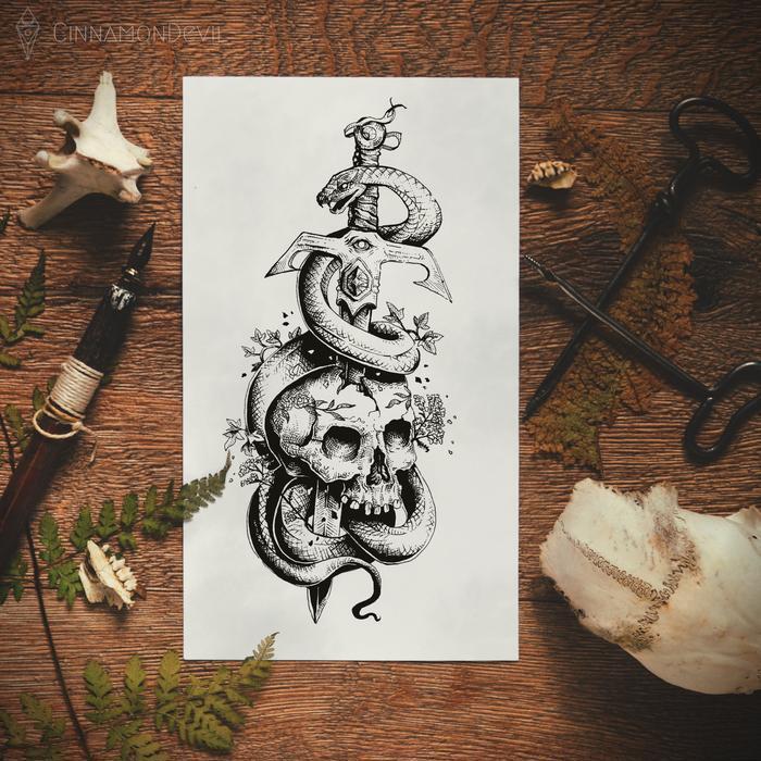 Tattoo Splash Design | Sorrow-stricken
