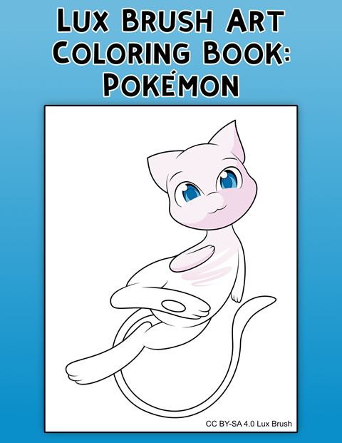Coloring Book: Pokemon art by Lux Brush