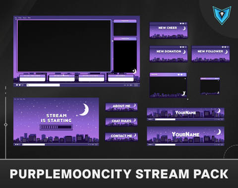 Animated Stream Overlay Purple - ViperVex's Ko-fi Shop - Ko-fi ️ Where ...