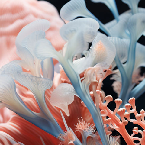 Detail of Coral made of Glass 