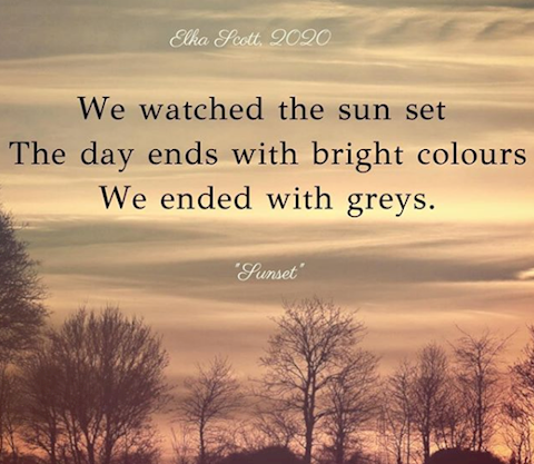 Sunset: A Haiku by Elka Scott