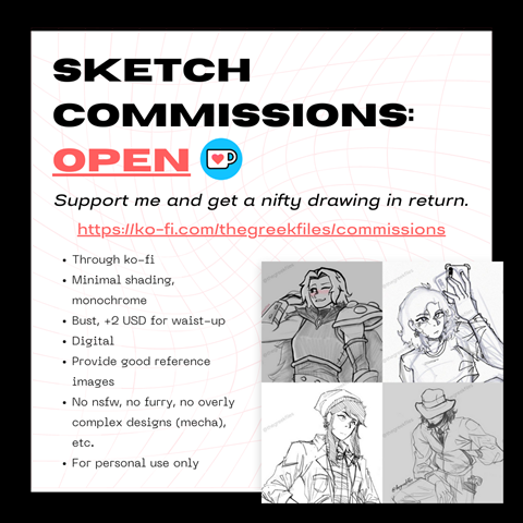 Sketch Commissions open