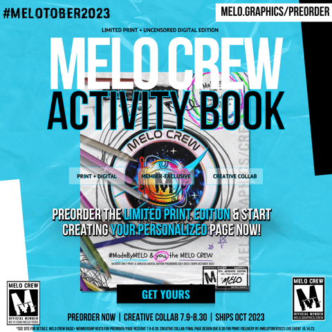 #MeloCrew Activity Book Preorder & Collab Now