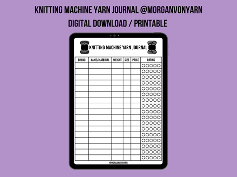 FREE! Knitting Journal Paper!  knitting-journal/