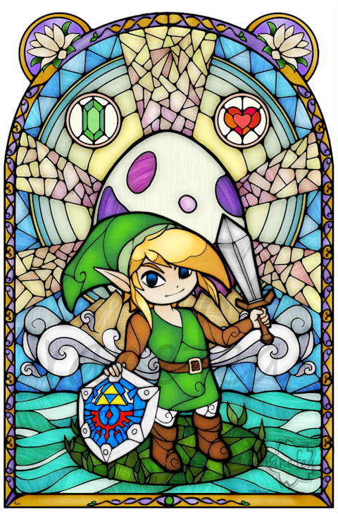 Just Funky The Legend Of Zelda Stained Glass Acrylic Cup