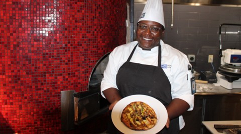 Helms College students create tasty pizzas