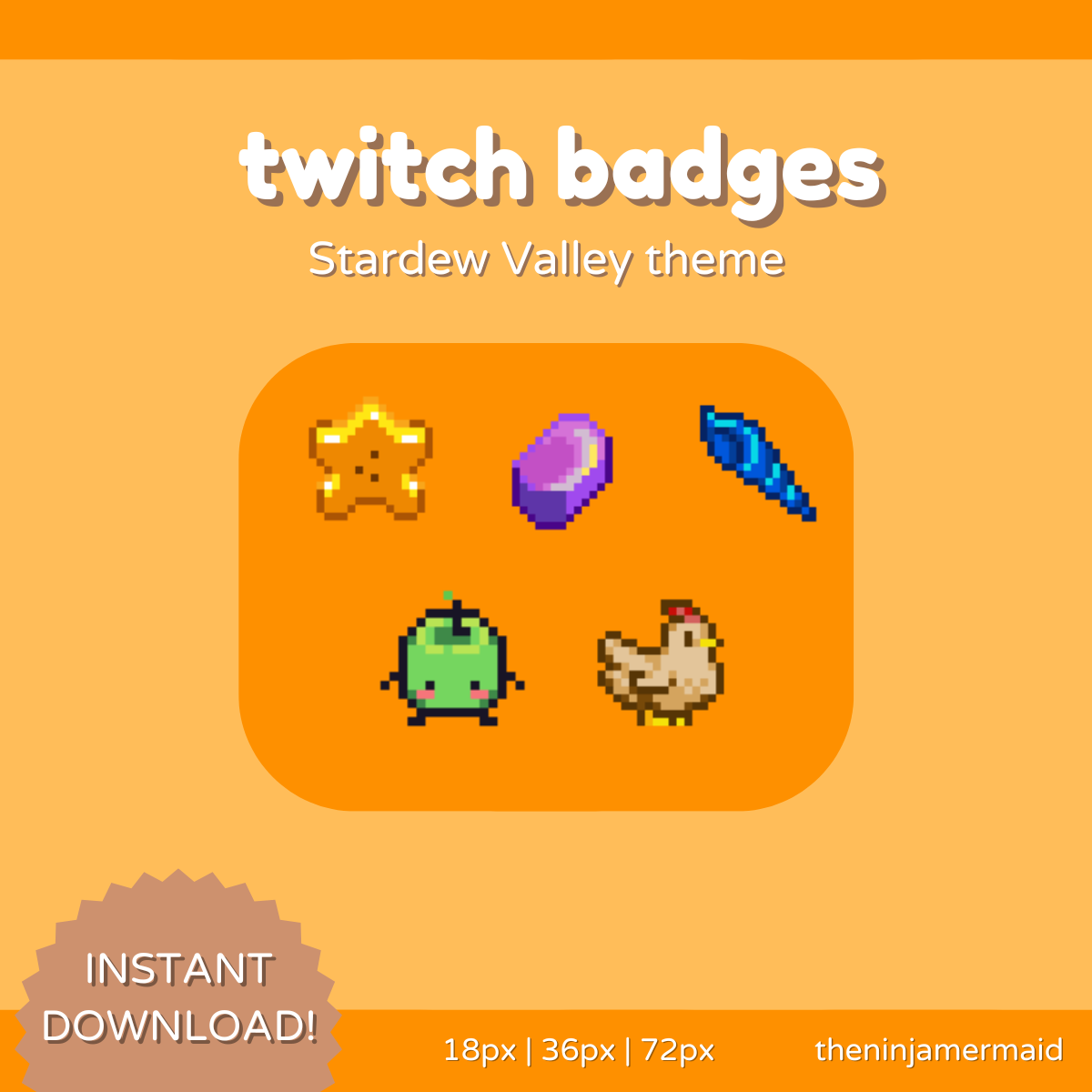 Stardew Valley Twitch Assets TheNinjaMermaid's Kofi Shop