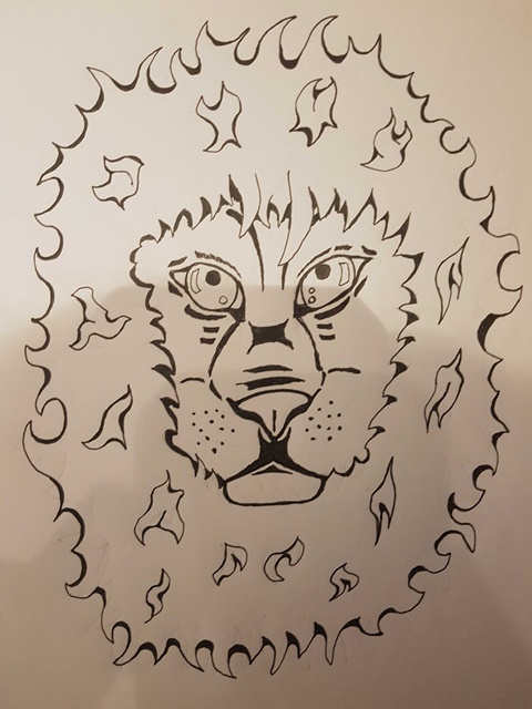 Lion head chinese style