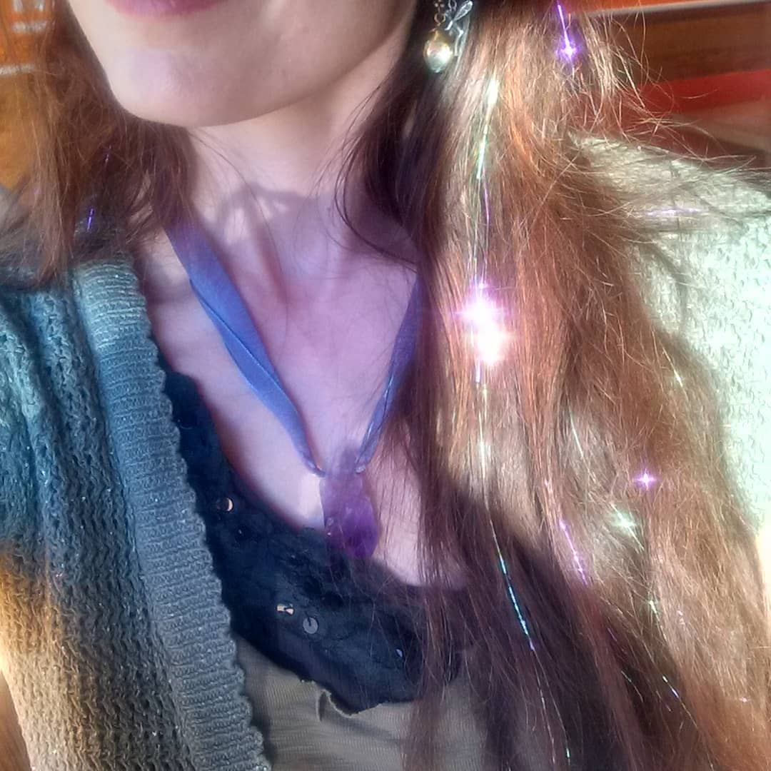 sparkles in sunlight