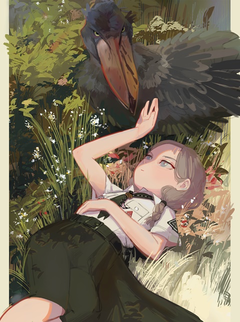 Erika and shoebill